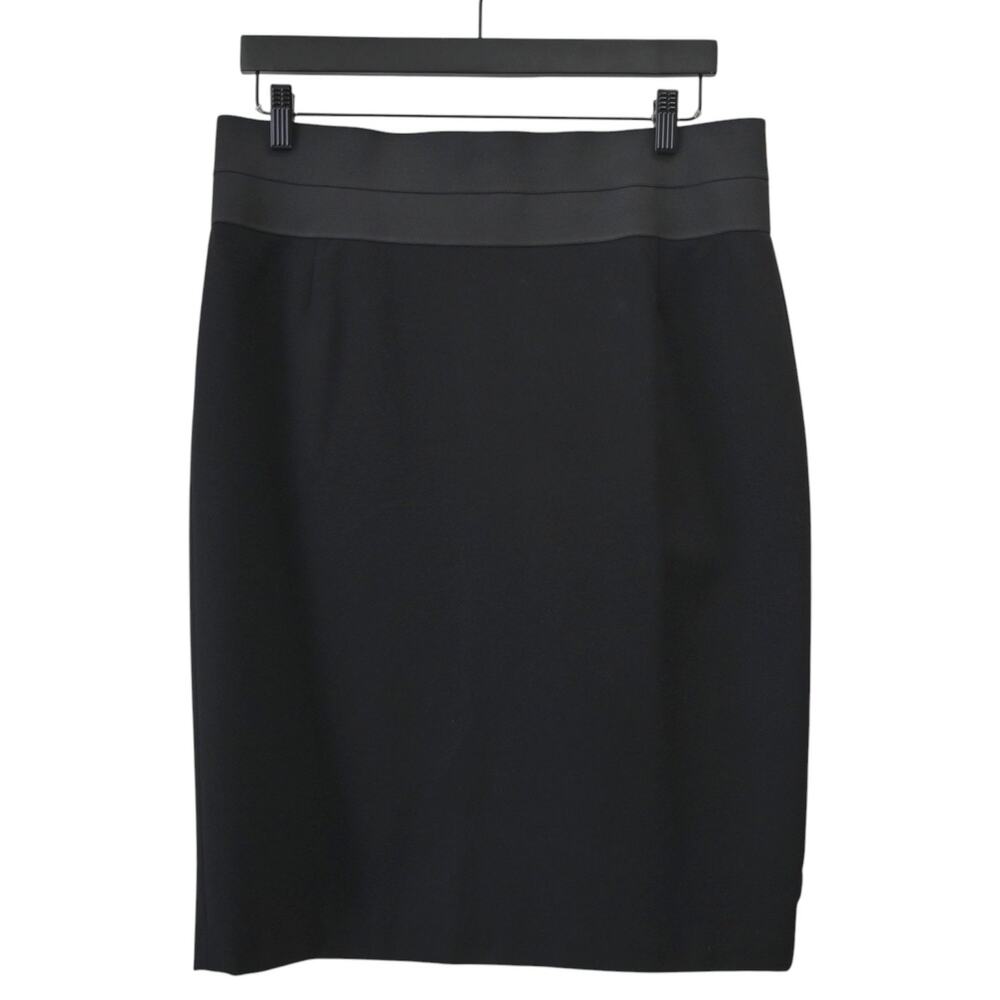 Akris Punto Black Stretch Jersey Mid-Length Pencil Skirt Size US 10